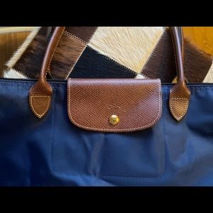 Longchamp Large Le Pliage Tote navy